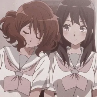 🫀 Anime, Colegiais, Fofo, Amigos, Kawaii whatsapp sticker