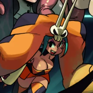 🏆 Squigly Skullgirls Squigly, Skullgirls, 비디오 게임, 애니메이션, 격투 게임, 캐릭터, 소녀 telegram sticker