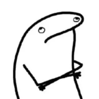 🙇‍♀️ stick figure, cartoon, meme, drawing, simple telegram sticker