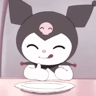 🧬 Kuromi Kuromi, Sanrio, dibujos animados, lindo, anime, personaje telegram sticker