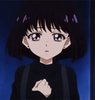 🤔 Hotaru Tomoe Sailor Moon Anime, Sailor Moon, Hotaru Tomoe, Sailor Saturn, Desenho animado telegram sticker