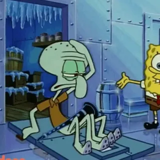 🍔 Squidward Spongebob Squarepants Dessin animé, Bob l'éponge, Carlo Tentacule, Nickelodeon, Animé, Personnage telegram sticker