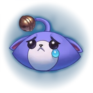 😿 triste, piangere, lacrima, emozione, cartone animato, viola, carino telegram sticker