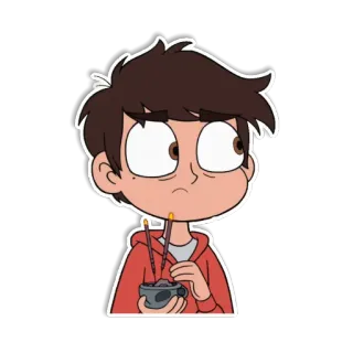 😳 Marco Diaz Star vs. the Forces of Evil การ์ตูน, ตัวละคร, สติกเกอร์, มาร์โค, สตาร์ผจญภัยข้ามมิติ telegram sticker