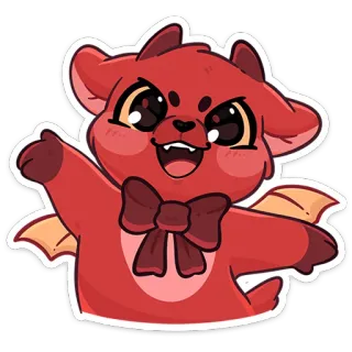 Адский Козлёныш @TgSticker whatsapp stickers