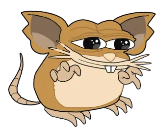 🐭 tikus, meme, hewan, kartun telegram sticker