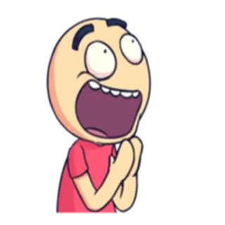 ☺️ cartoon, face, emotion, expression, shock, surprise, animated telegram sticker