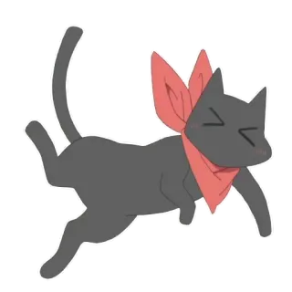 🐱 кот, шарф, животное, милый, стикер telegram sticker