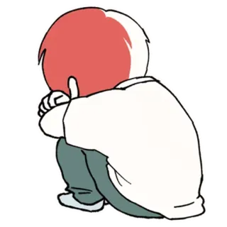 😭 sedih, menangis, kesal, depresi, kecemasan, kesepian, anak, kartun whatsapp sticker