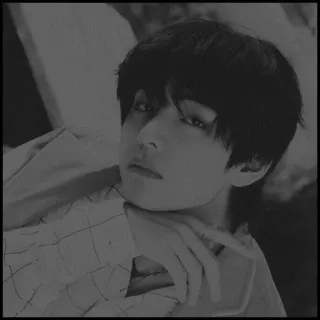 🌑 V V, BTS, K-Pop, Sänger, Idol, Koreanisch, Promi telegram sticker