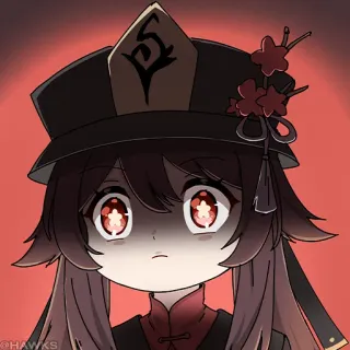 💠 Hu Tao Genshin Impact @HAWKS anime, character, video game, genshin impact, hu tao, kawaii telegram sticker