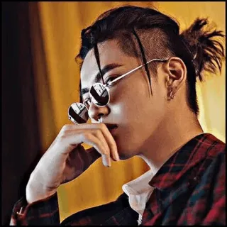 ➖ uomo, occhiali da sole, asiatico, coreano, maschio, ritratto, persona telegram sticker