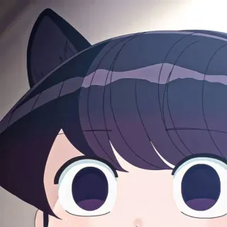 🖤 Komi Shouko Komi Can't Communicate Anime, Chica, Gato, Shouko, Komi telegram sticker