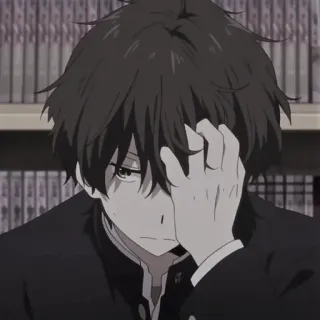 🎧 Аниме, Парень, Персонаж, Манга, Студент, Школа telegram sticker