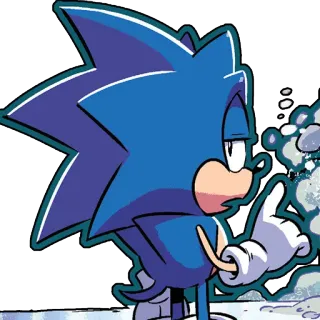 😐 Sonic sonic the hedgehog, cartoon, character, sticker telegram sticker