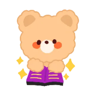 🐻 urso, fofo, brilhos, desenho animado, adesivo, animal telegram sticker
