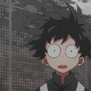 😧 Izuku Midoriya My Hero Academia Anime, Mangá, My Hero Academia, Izuku Midoriya, Desenho animado telegram sticker
