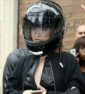 💫 helmet, motorcycle, person, jacket, outdoors telegram sticker