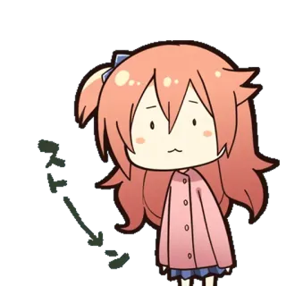 ⚪️ ストレス อนิเมะ, การ์ตูน, ความเครียด, ญี่ปุ่น, สีหน้า telegram sticker
