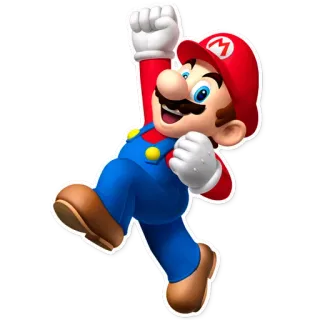 👍 Mario Videospiel, Charakter, Mario, Super Mario, Nintendo telegram sticker