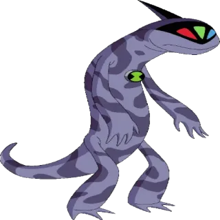 😎 Chameleon Ben 10 Хамелеон, Бен 10, Пришелец, Мультфильм, Ящерица, Оборотень telegram sticker