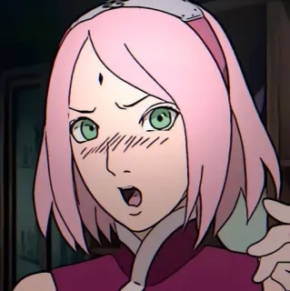 😳 Sakura Naruto Anime, Sakura, Naruto, Manga, Postać, Dziewczyna telegram sticker