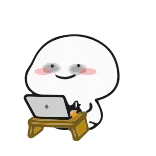 👩💻 Desenho animado, Personagem, Laptop, Fofo, Meme telegram sticker