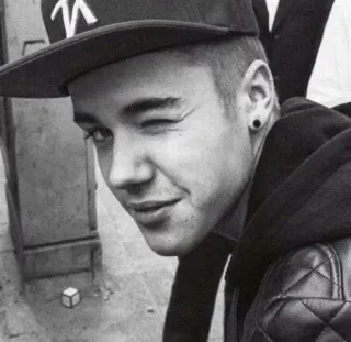 😉 Justin Bieber Justin Bieber, Popstar, Cantor, Piscando, Celebridade, Jovem telegram sticker