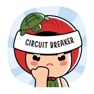 💪 CIRCUIT BREAKER Dessin animé, Circuit, Disjoncteur, Tortue, Agacé telegram sticker