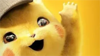 👋 Detective Pikachu Pokemon Detective Pikachu 皮卡丘, 侦探, 宝可梦, 卡通, 可爱, 电影 telegram sticker