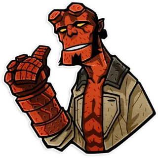 Hellboy telegram stickers