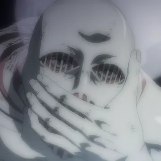 🤭 Attack on Titan Anime, Titã, Monstro, Terror, Ataque dos Titãs, Violência telegram sticker