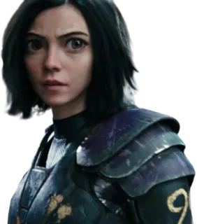 🤨 Alita Alita: Battle Angel Alita, Battle Angel, Anime, Ciborgue, Personagem de filme, Ficção científica whatsapp sticker