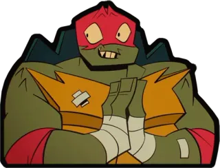 😳 Raphael Rise of the Teenage Mutant Ninja Turtles การ์ตูน, นินจา, เต่า, Rise of the Teenage Mutant Ninja Turtles, นิคเคิลโลเดียน, แอนิเมชั่น, ราฟาเอล telegram sticker