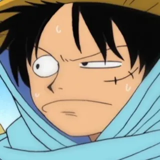 👀 Luffy One Piece Anime, One Piece, Luffy, Desenho animado, Engraçado, Personagem whatsapp sticker
