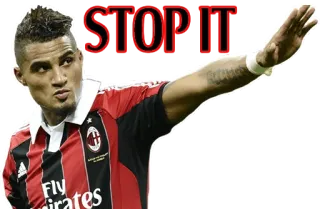 🚫 STOP IT sport, voetbal, atleet, stop telegram sticker