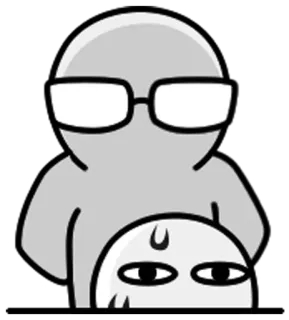 😎 stiker, kartun, karakter, kacamata, ekspresi telegram sticker