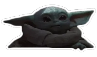 🥺 Baby Yoda Baby Yoda, Grogu, The Mandalorian, Star Wars, imut, karakter, alien whatsapp sticker