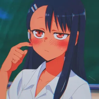 🎭 Nagatoro Don't Toy with Me, Miss Nagatoro Anime, Nagatoro, Đừng Nghịch Với Tôi, Nagatoro, Nhân vật, Cô gái, Trường học, Dễ thương, Cô gái Anime telegram sticker