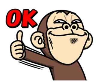 Crazy Funky Monkey 5 - @yoursecretlover whatsapp stickers