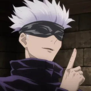 🥡 Gojo Satoru Jujutsu Kaisen anime, gojo, jujutsu kaisen, character, satoru telegram sticker