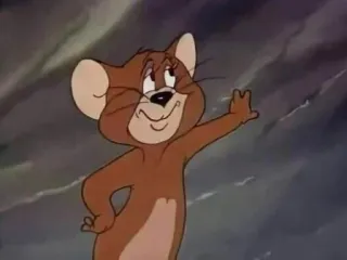🖤 Jerry Mouse Tom and Jerry dessin animé, souris, animé, Jerry Mouse, Tom et Jerry, drôle, amical whatsapp sticker