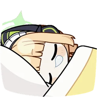 ๐ด anime, manga, character, sleepy, crying, cute telegram sticker