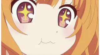 😌 Animé, Dessin animé, Mignon, Kawaii, Visage, Expression whatsapp sticker