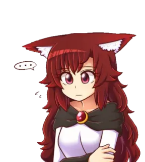 💬 ... Anime, Katmeisje, Schattig, Manga, Cartoon, Kawaii telegram sticker