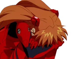 😀 Asuka Langley Soryu Neon Genesis Evangelion anime, character, Asuka, Evangelion telegram sticker