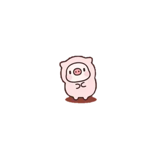😙 豚, 動物, 可愛い, ステッカー, 漫画 telegram sticker