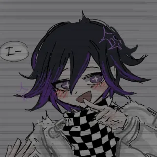😰 Kokichi Oma I- Kokichi Oma, Anime, Manga, Danganronpa, Fanart telegram sticker