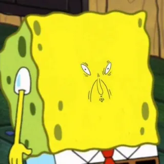 😣 Spongebob Squarepants cartoon, spongebob, meme, funny telegram sticker