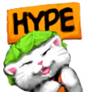 ☺️ HYPE Hype, Gato, Emocionado, Celebración, Positivo telegram sticker